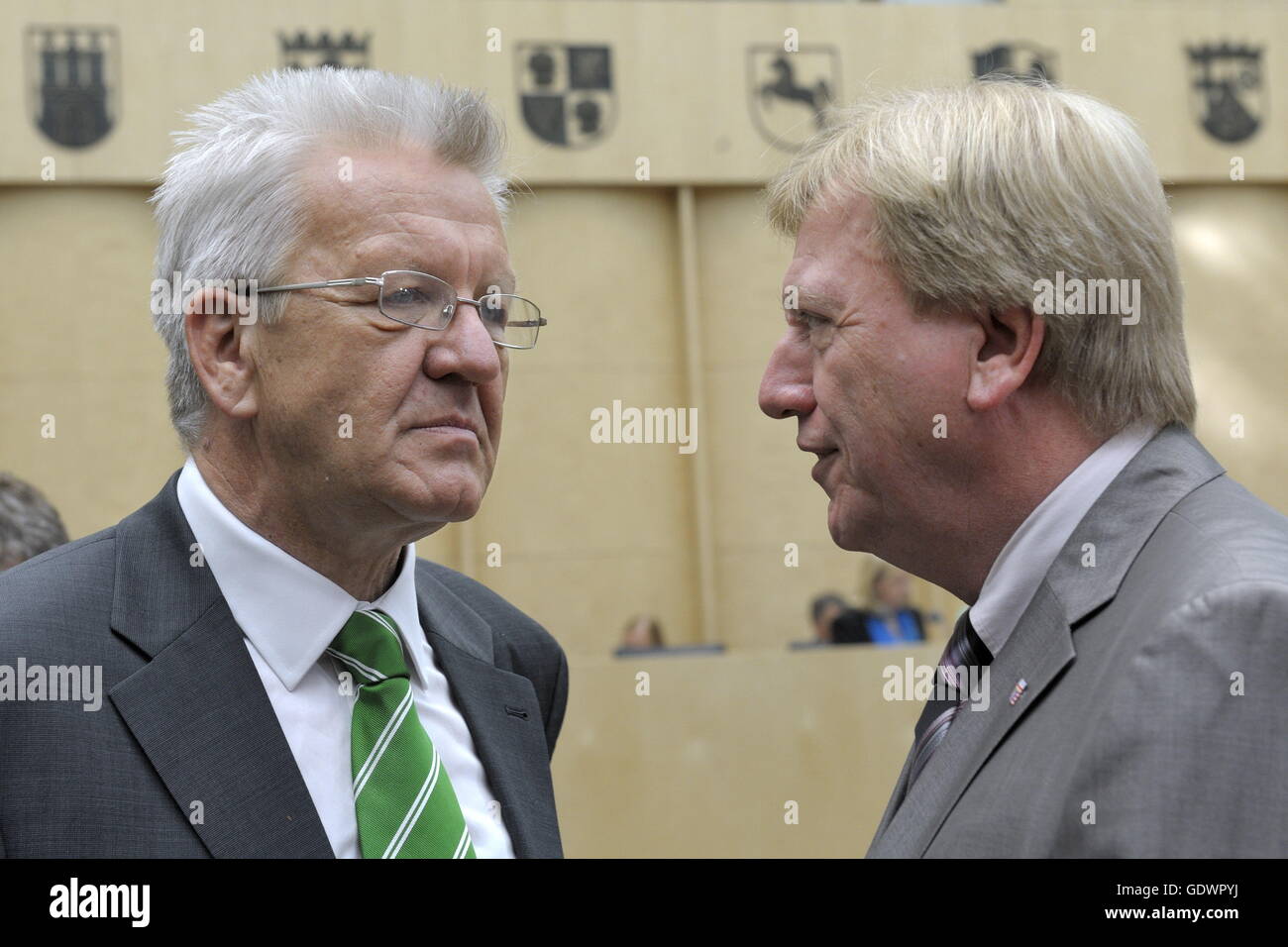 Kretschmann und Bouffier Stockfoto