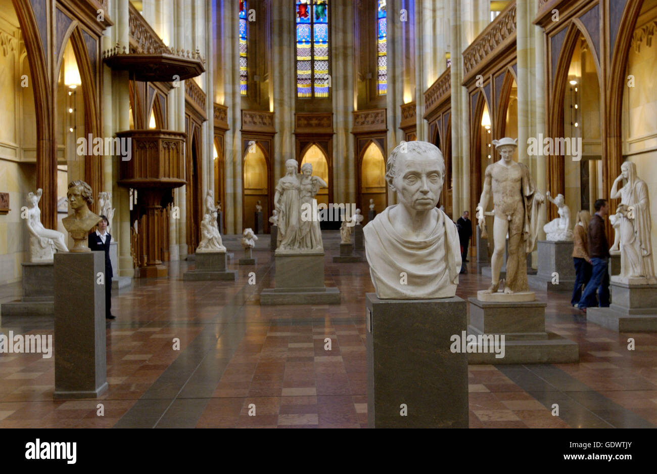 Das Schinkel-Museum in der Friedrichswerderschen Kirche Stockfoto