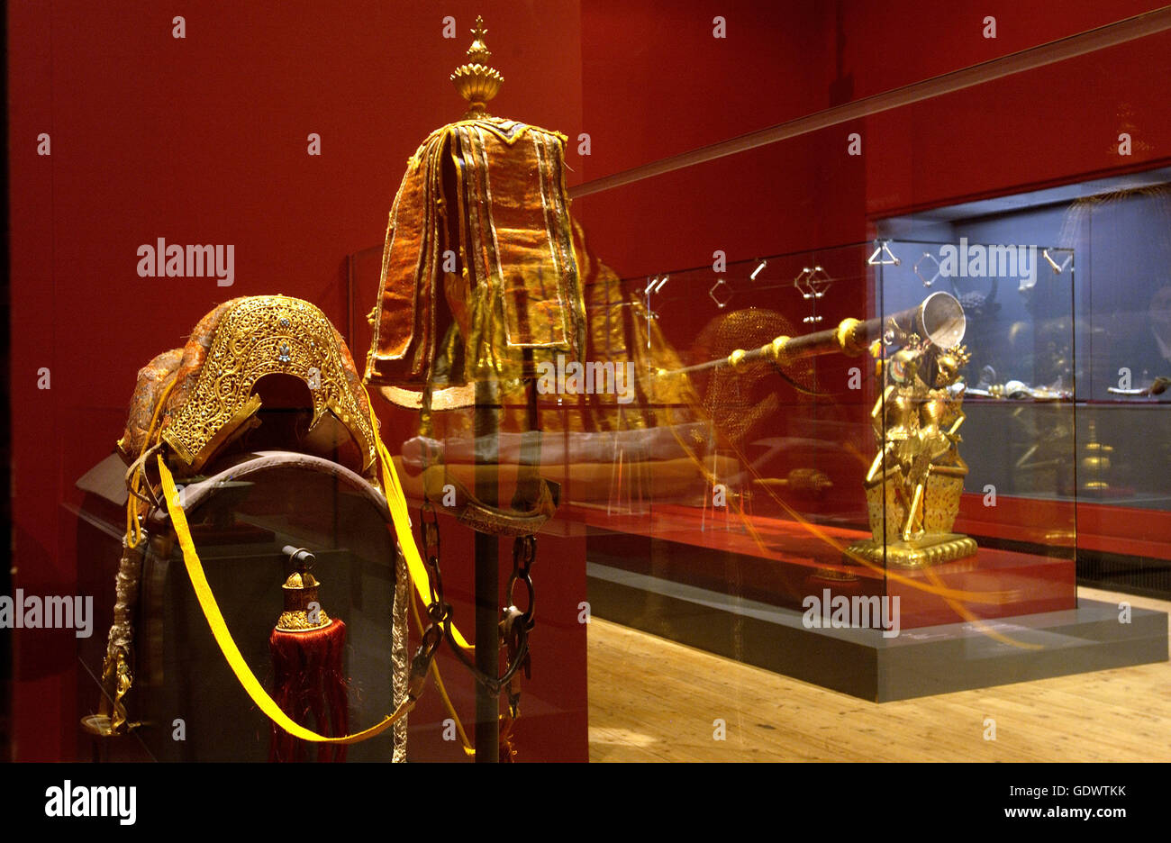 "Die Ausstellung '' Tibet – Klöster öffnen ihre Schatzkammern ''" Stockfoto