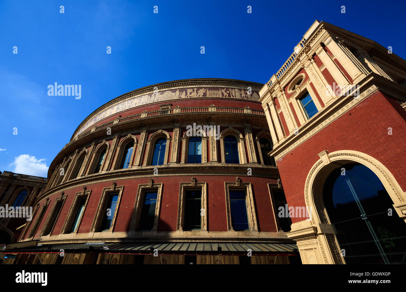 Einen Überblick über die Royal Albert Hall in South Kensington, London. Stockfoto