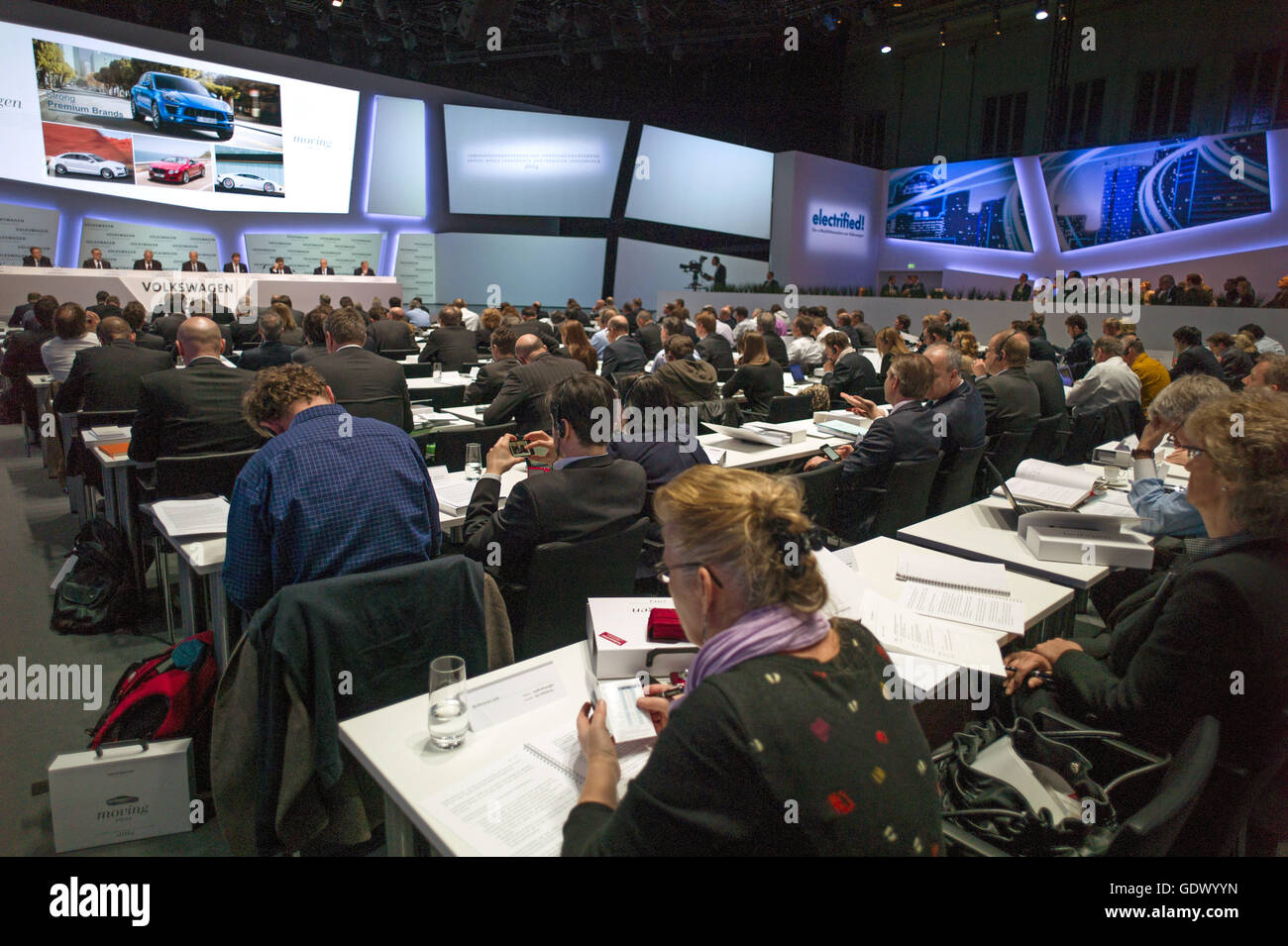 Bilanz-Pressekonferenz der Volkswagen AG Stockfoto