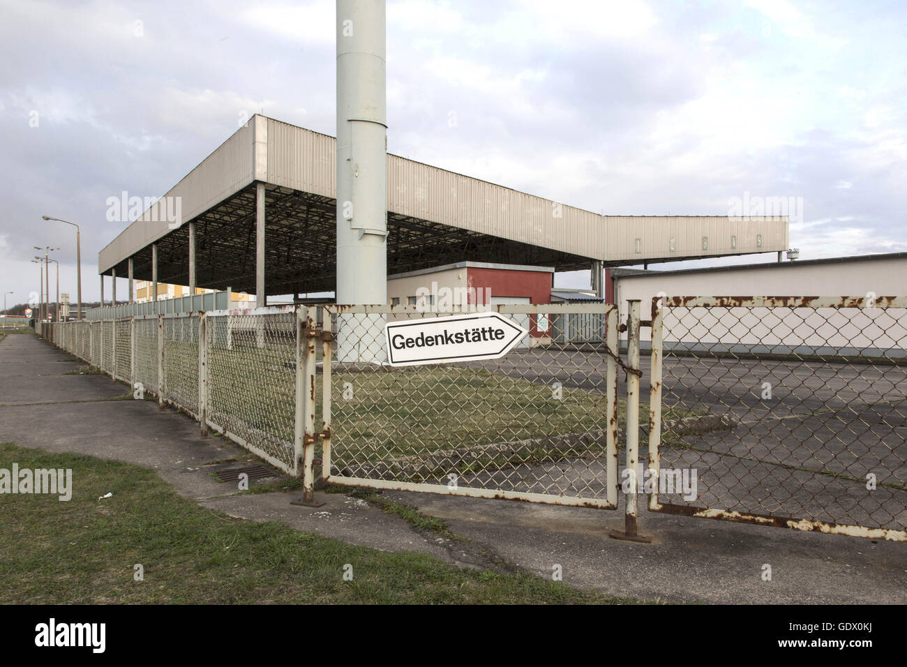 Gedenkstaette Deutsche Hektar Marienborn (Memorial an die deutsche Teilung Marienborn) Stockfoto