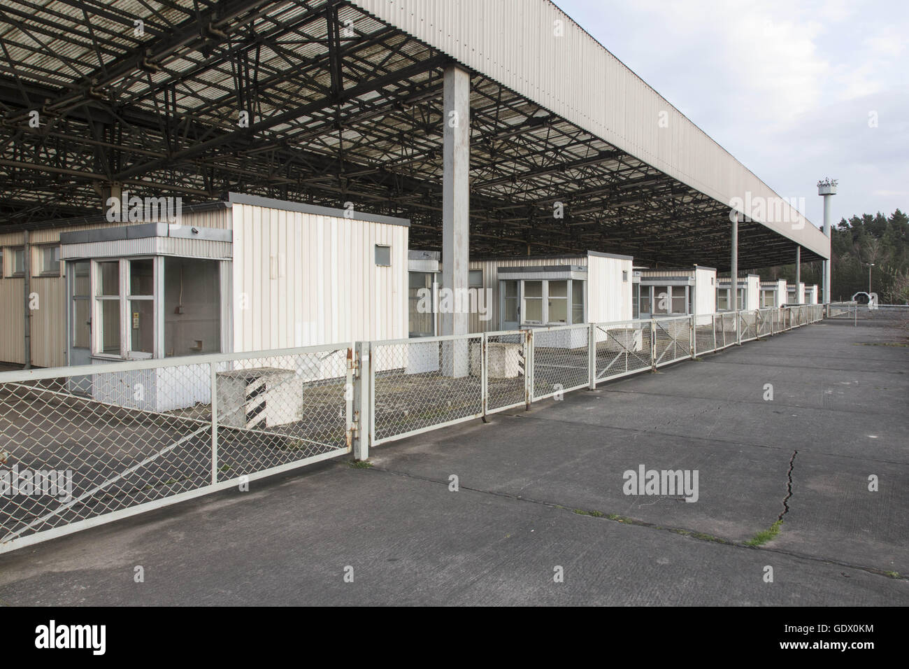 Gedenkstaette Deutsche Hektar Marienborn (Memorial an die deutsche Teilung Marienborn) Stockfoto