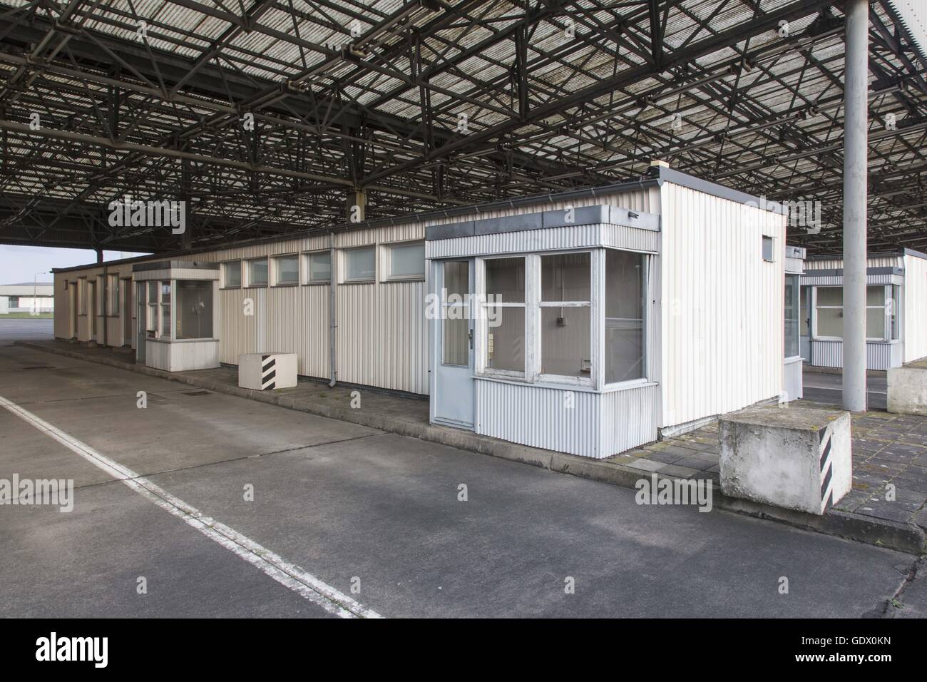 Gedenkstaette Deutsche Hektar Marienborn (Memorial an die deutsche Teilung Marienborn) Stockfoto