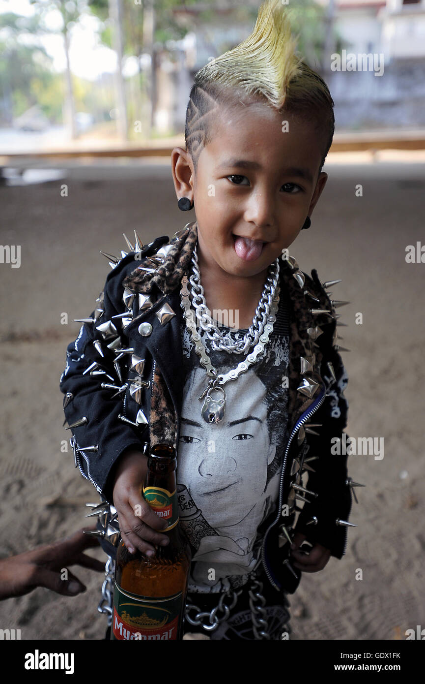 Punks in Yangon Stockfoto