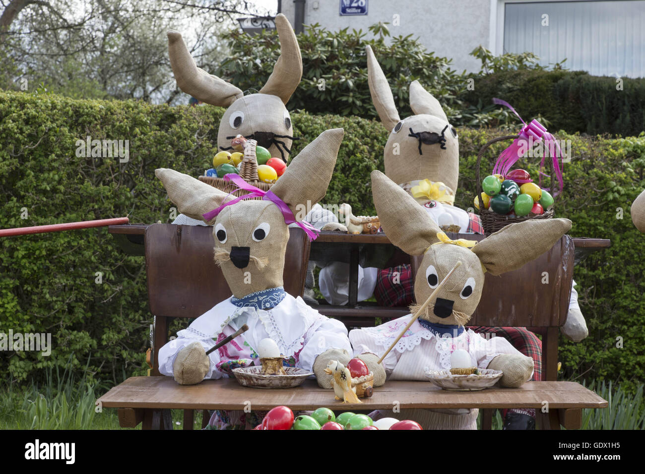 Osterhase in Neuzelle, Deutschland, 2014 Stockfoto