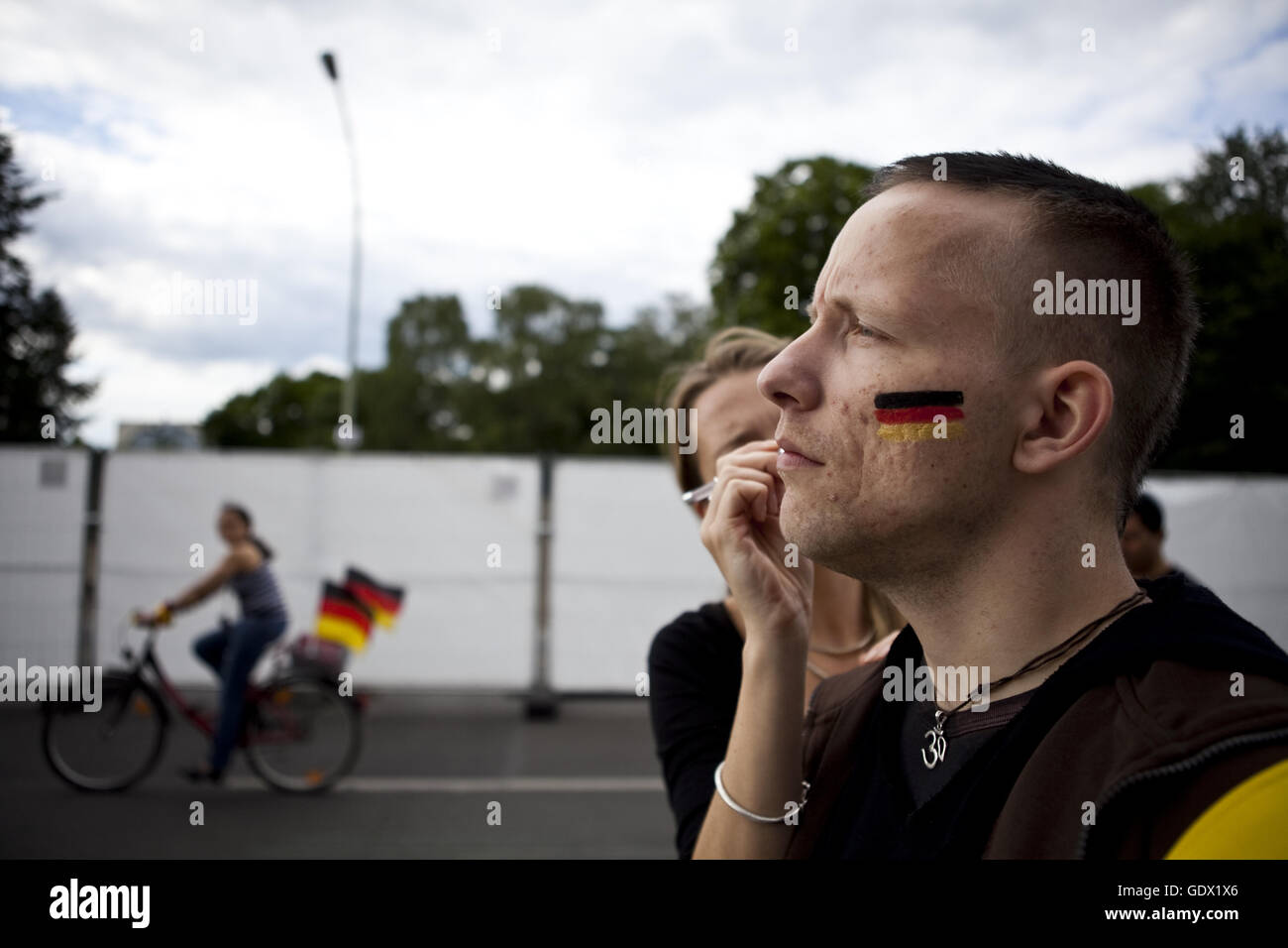 Fußball-WM in Berlin, Deutschland, 2010 Stockfoto