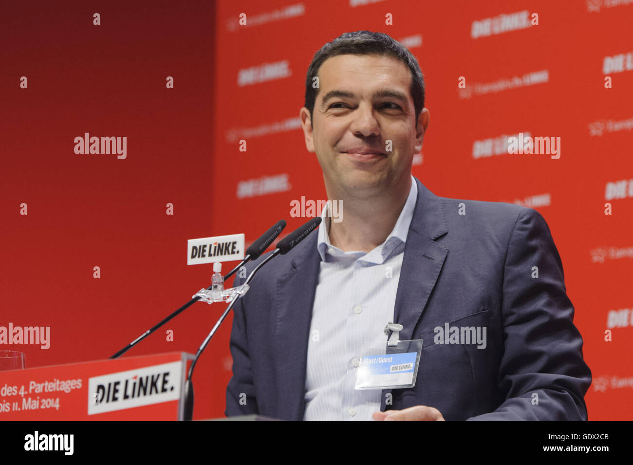 Alexis Tsipras in Berlin, Deutschland, 2014 Stockfoto