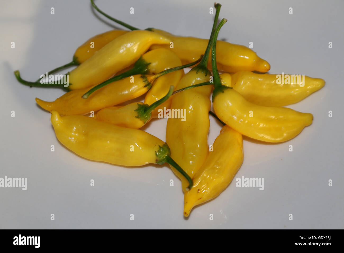 Frisches Obst mit Chili "Aji Limon" Stockfoto