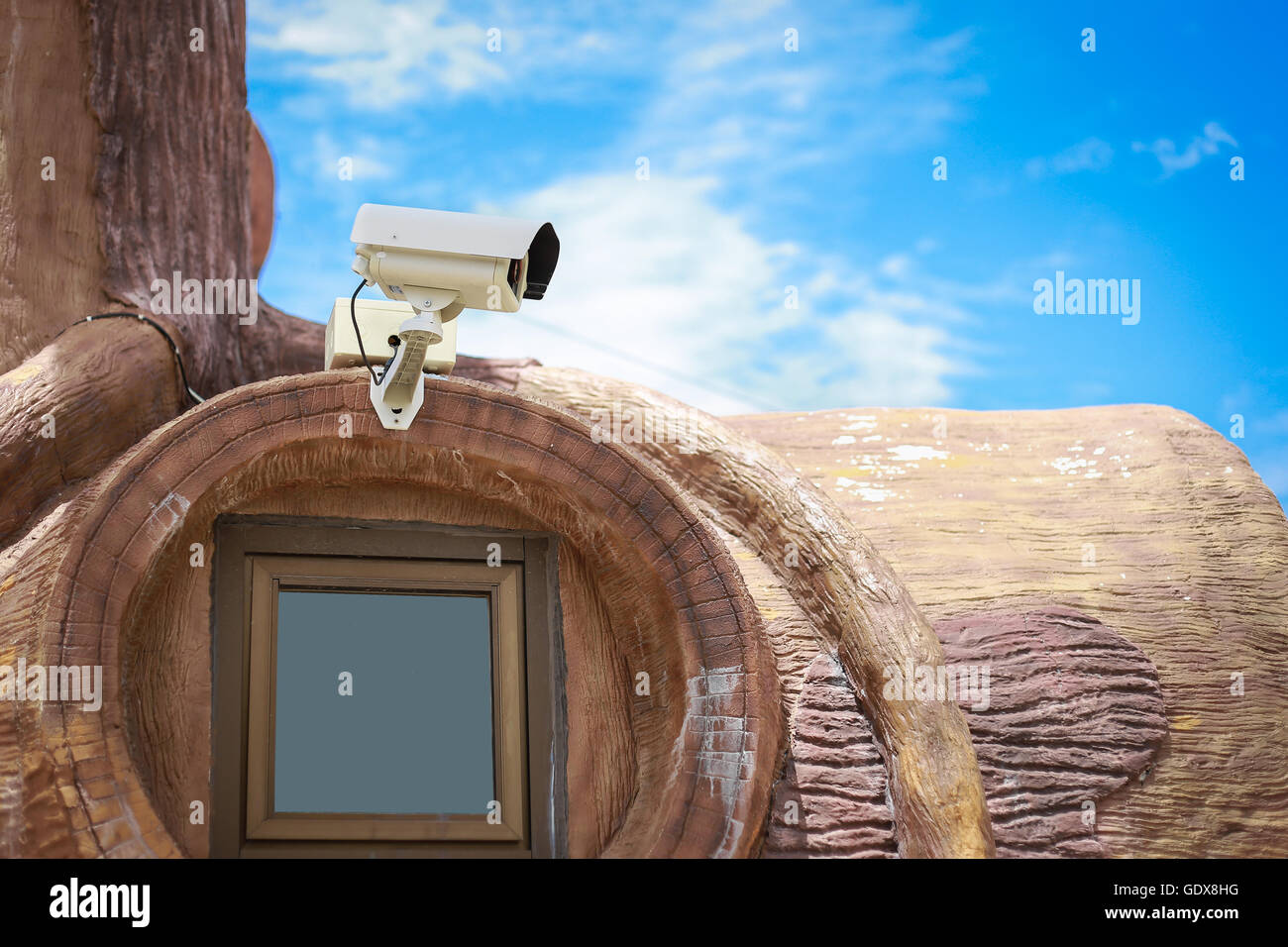 CCTV-Fenster Stockfoto