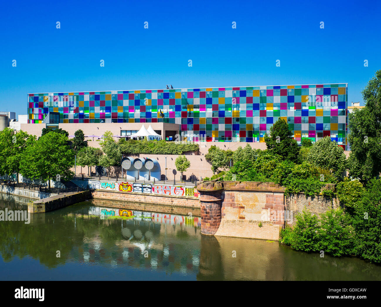 Museum für Moderne und Zeitgenössische Kunst, Straßburg, Elsass, Frankreich, Europa, MAMCS, Musée d'Art Moderne et Contemporain de Strasbourg Stockfoto