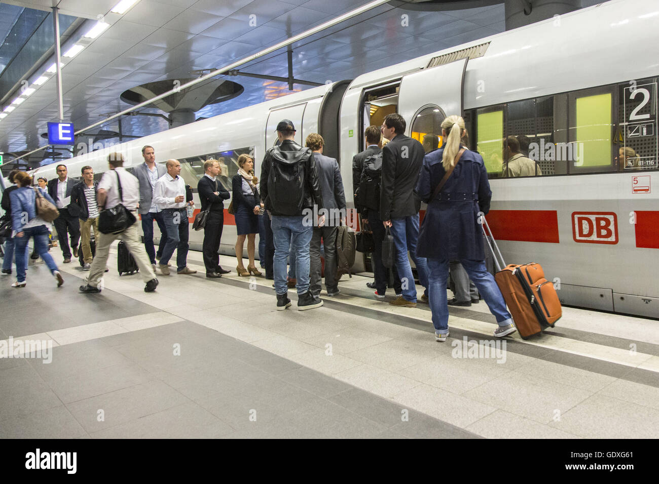 Vom Hauptbahnhof in Berlin, Deutschland, 2014 Stockfoto