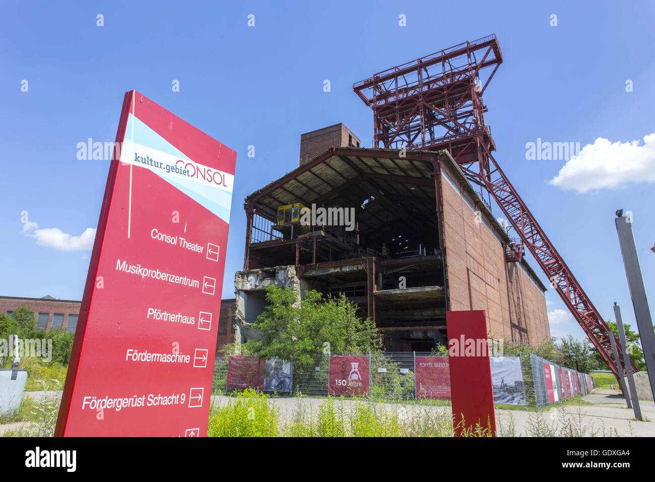 Zeche in Gelsenkirchen, Deutschland, 2014 Stockfoto