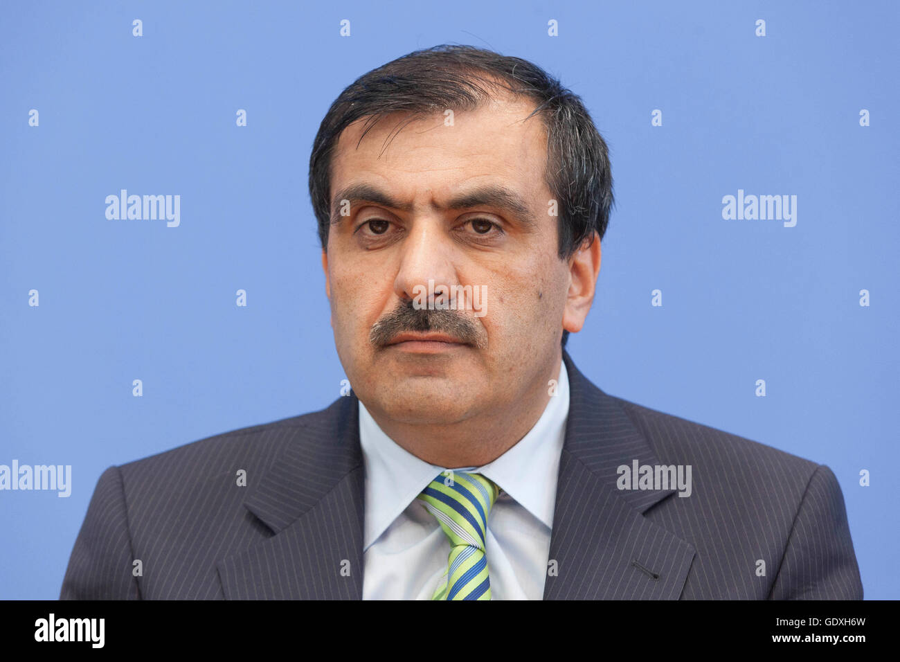 Ali Kizilkaya auf einer Pressekonferenz in Berlin, Deutschland, 2014 Stockfoto