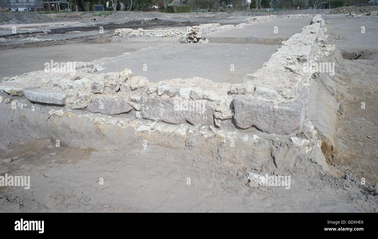 Römische Ausgrabung Mainz Mainz - 01.04.2014 Deutschland, Rheinland-Pfalz Stockfoto