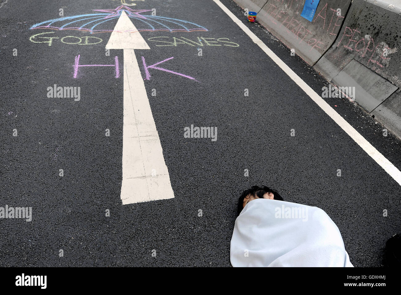 Pro-Demokratie-Proteste in Hongkong Stockfoto