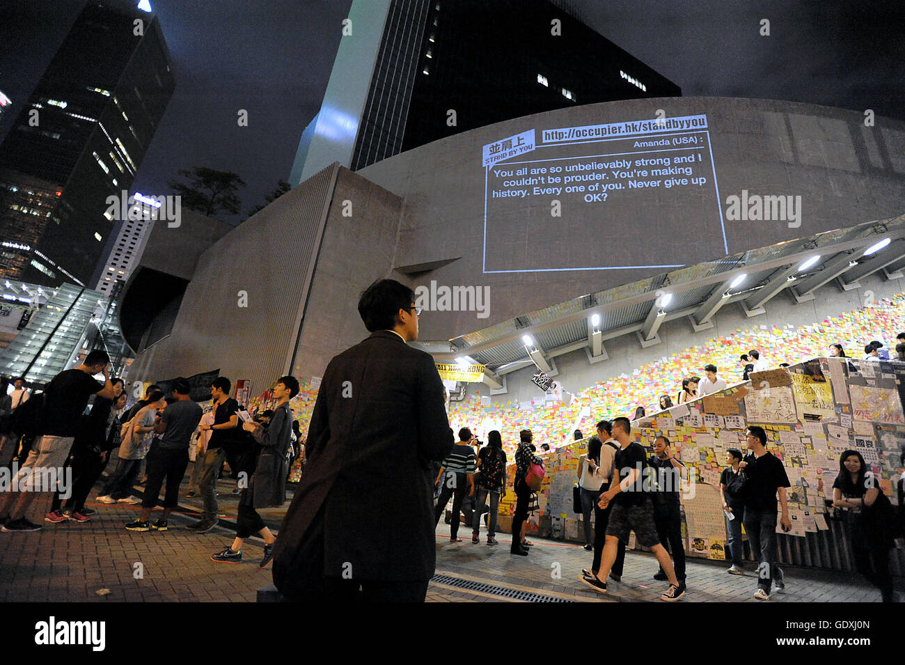 Pro-Demokratie-Proteste in Hongkong Stockfoto