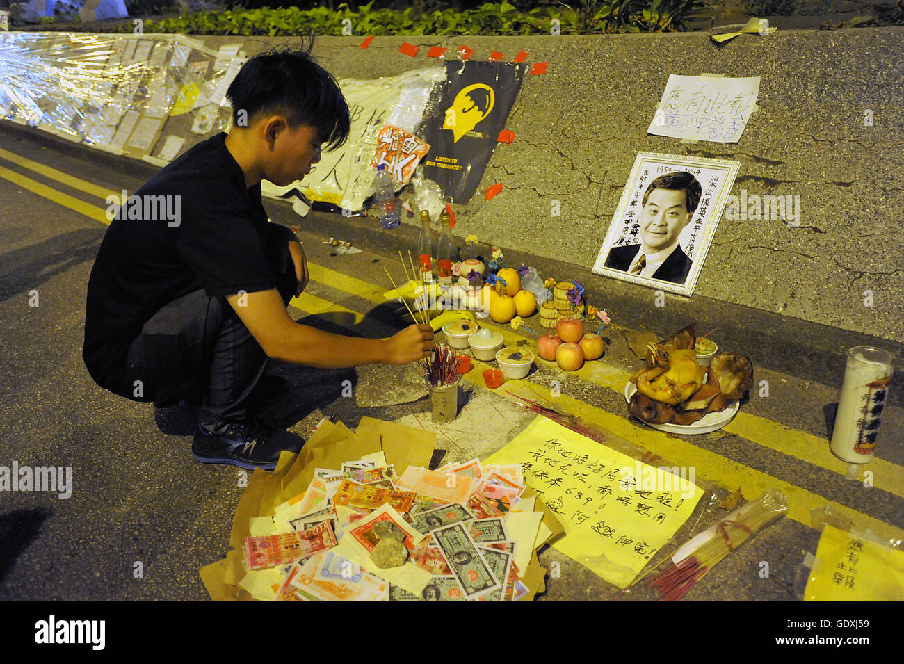 Pro-Demokratie-Proteste in Hongkong Stockfoto