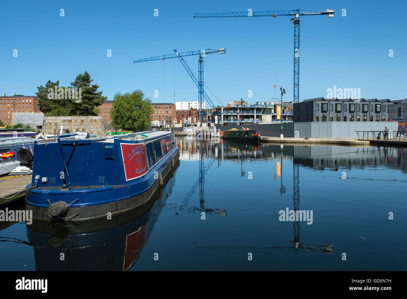 Die "Cotton Field Wharf" und "Haus" Entwicklungen im Cotton Field Park Marina, neue Islington