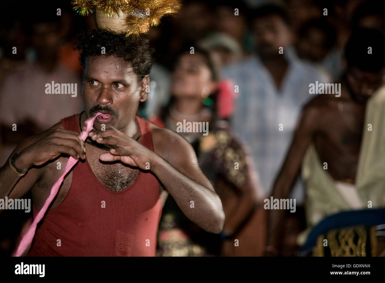 Das Mariamman-Festival, Kerala, Indien Stockfoto