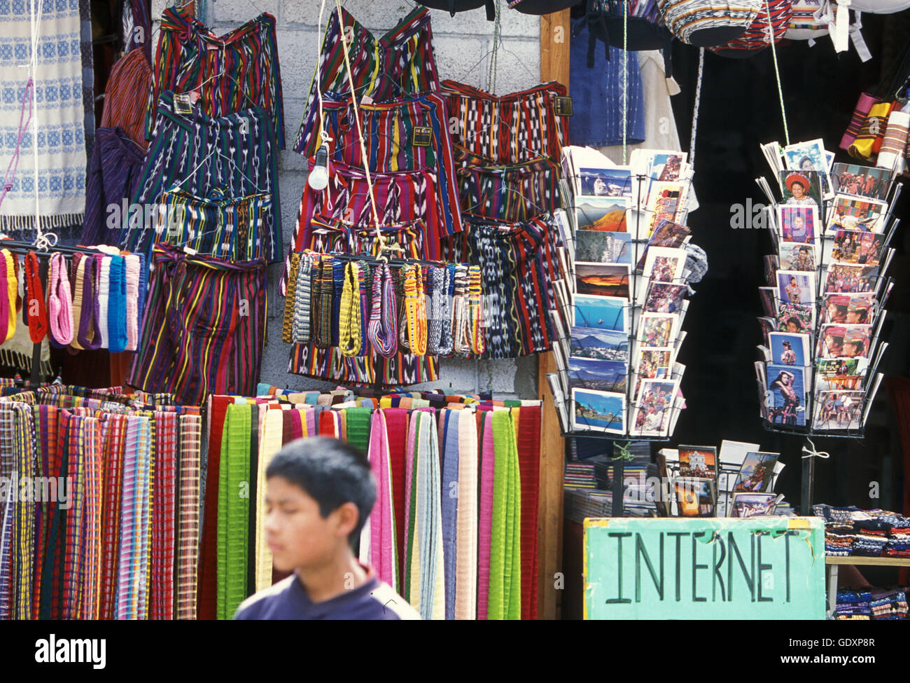 den Markt im Dorf von Chichi oder Chichicastenango in Guatemala in Mittelamerika. Stockfoto