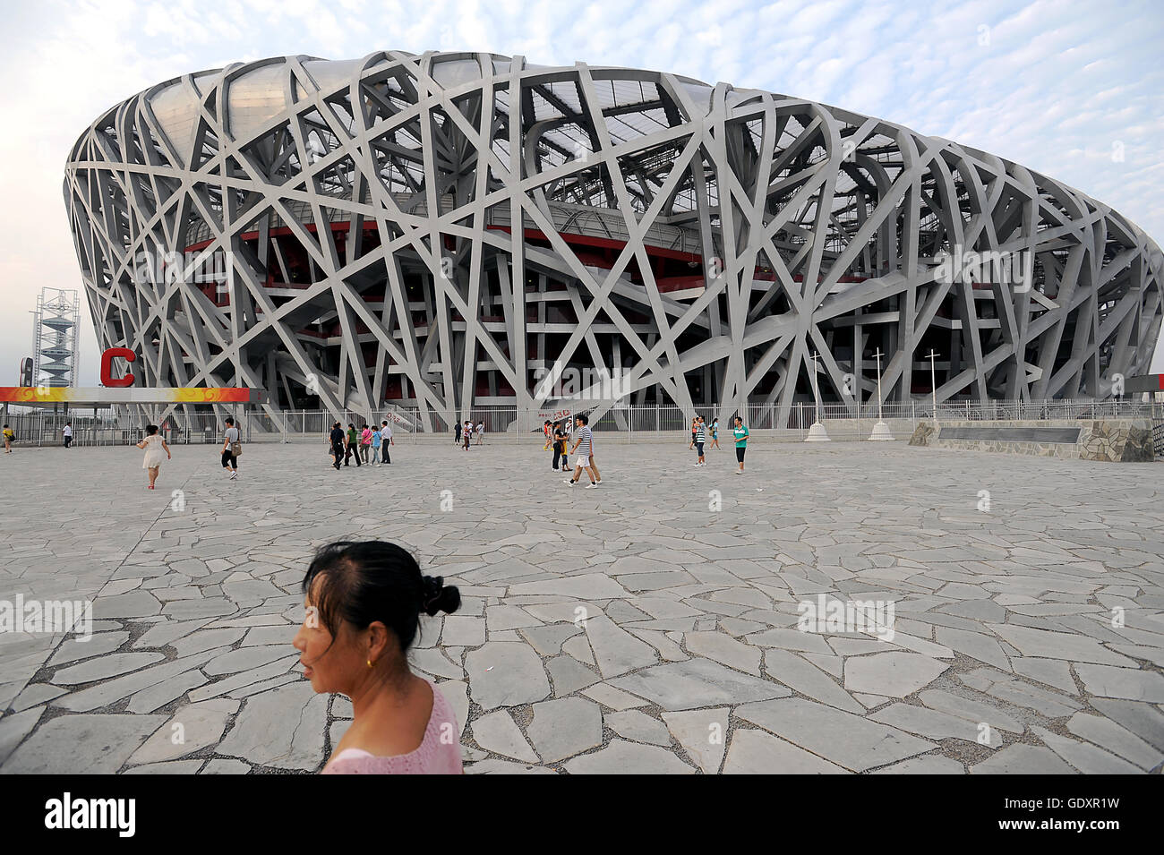 CHINA. 2012. Peking. Nationalstadion Stockfoto