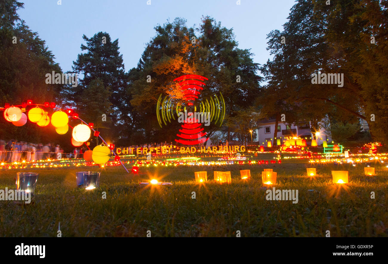Salz und Licht-Festival in Bad Harzburg Stockfoto