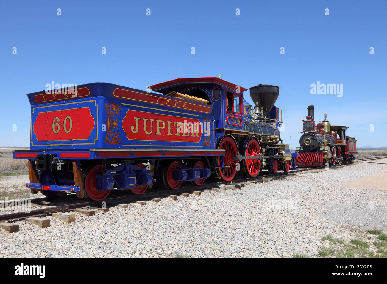 Geographie/Reisen, USA, Utah, Brigham, Golden Spike National Historic Site, Vorgebirge, Gipfel, Additional-Rights - Clearance-Info - Not-Available Stockfoto