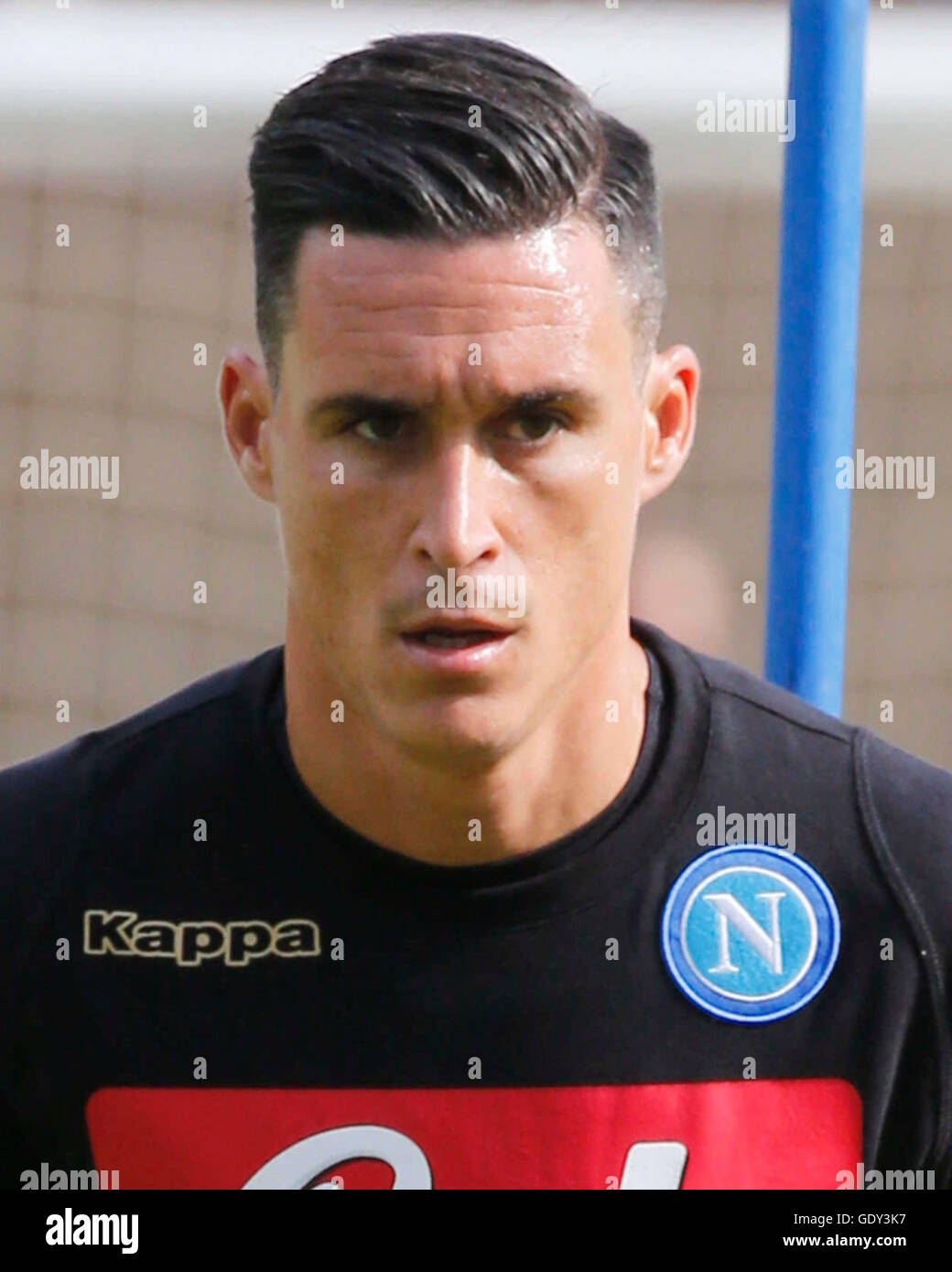 Dimaro, Italien. 10. Juli 2016. Jose Callejon des SSC Napoli beim Sommer camp Training in Dimaro in der Nähe von Trient. © Ciro De Luca/Pacific Press/Alamy Live-Nachrichten Stockfoto