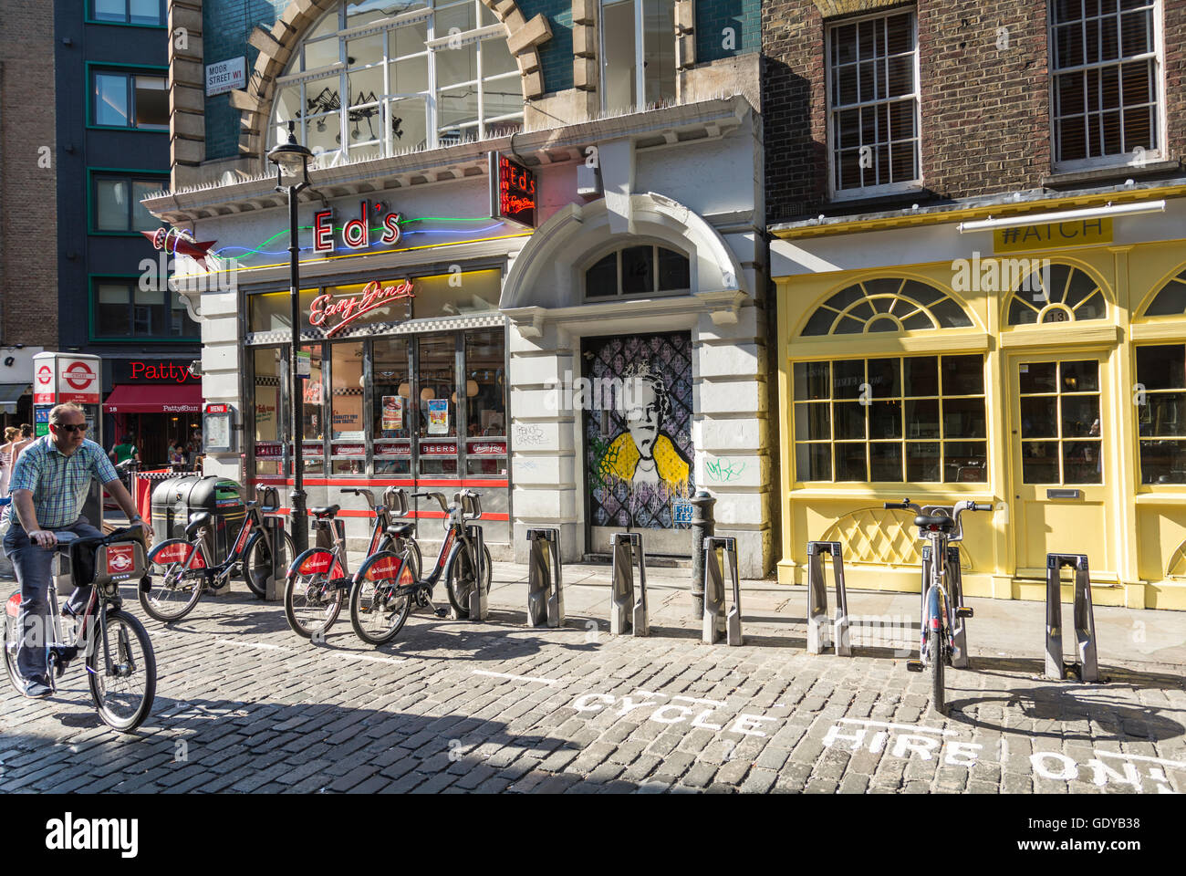 Ed Diner, Old Compton Street, Soho, Westend, London, England, Vereinigtes Königreich Stockfoto