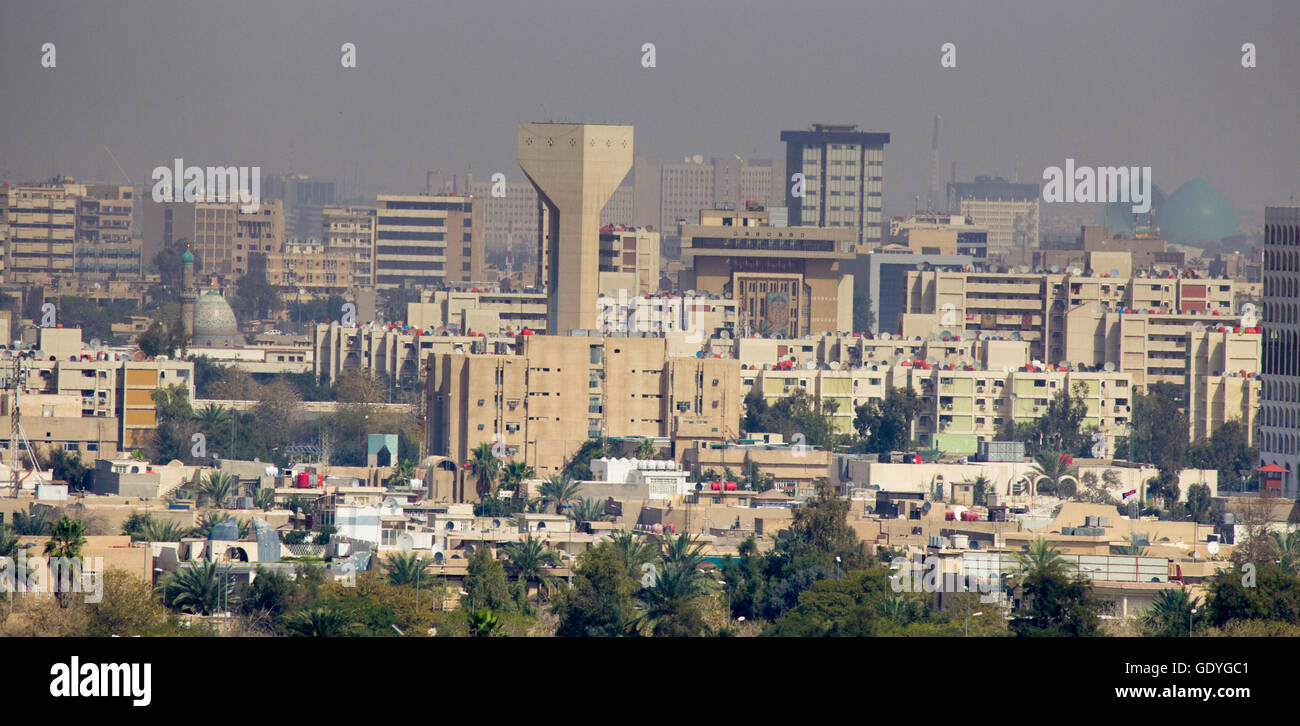 Luftaufnahme Der Stadt Bagdad Und Zeigt Wo Wohn Komplexe Die Stadt Bagdad Hauptstadt Des Irak Stockfotografie Alamy