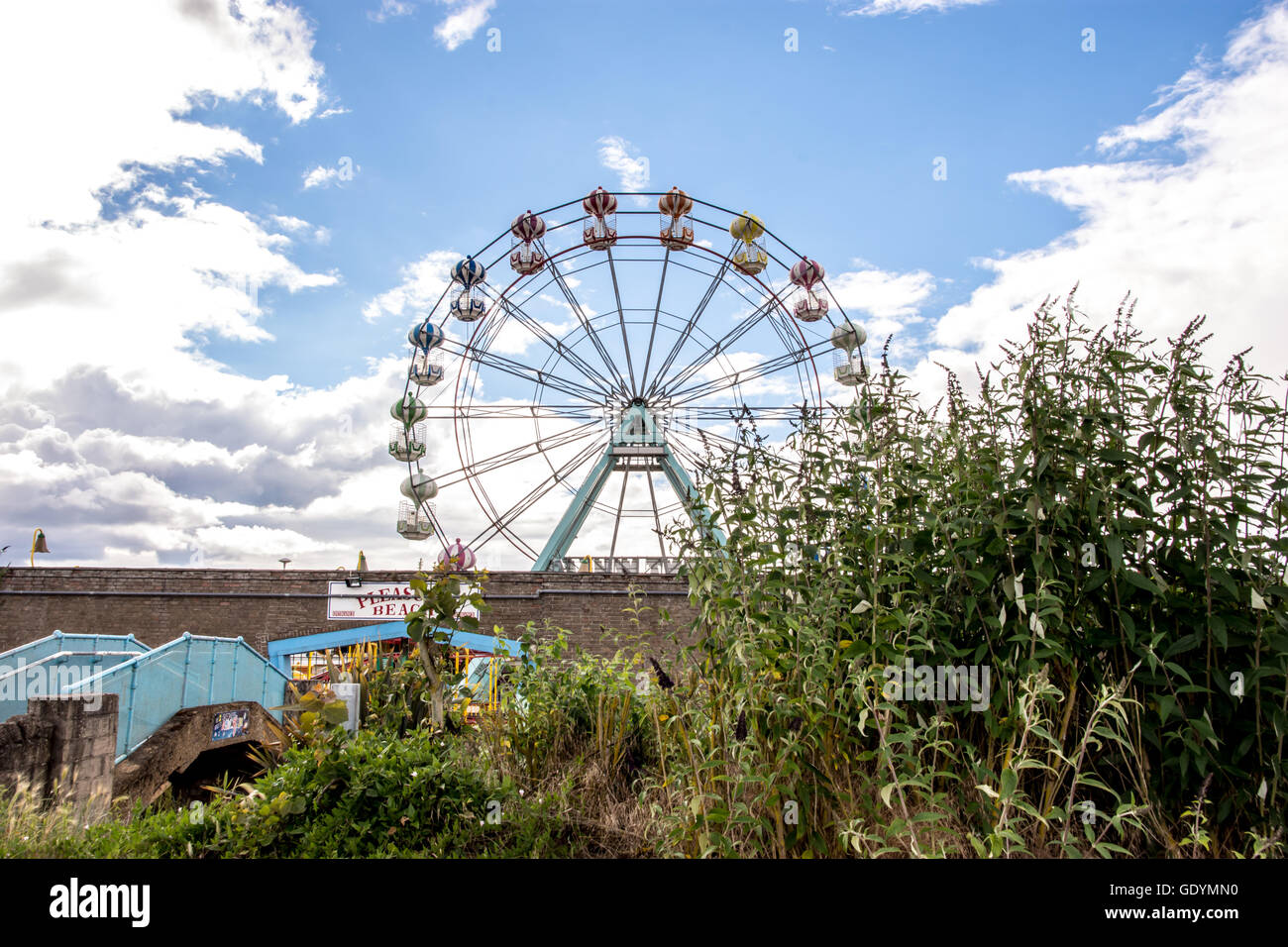 Riesenrad in Skegness Stockfoto