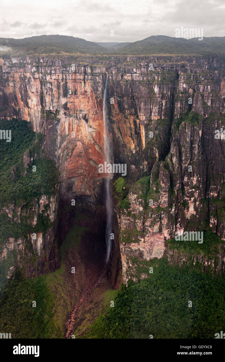 Angel Falls in Canaima-Nationalpark, Auyan-Tepui, Venezuela Stockfoto