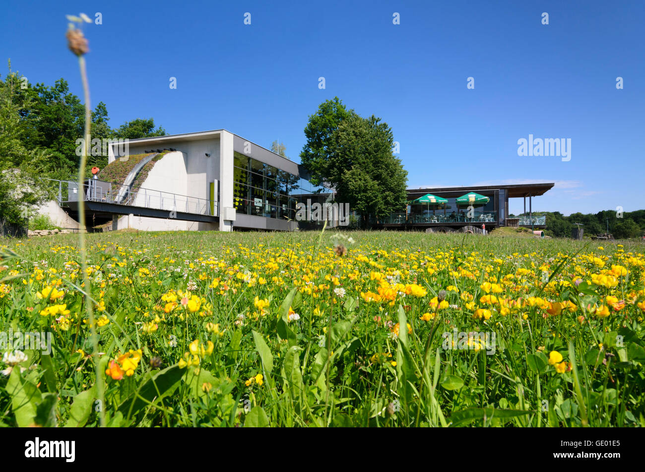 Hardegg: Visitor Center Nationalpark Thayatal - Podyji, Österreich, Niederösterreich, Niederösterreich, Weinviertel Stockfoto