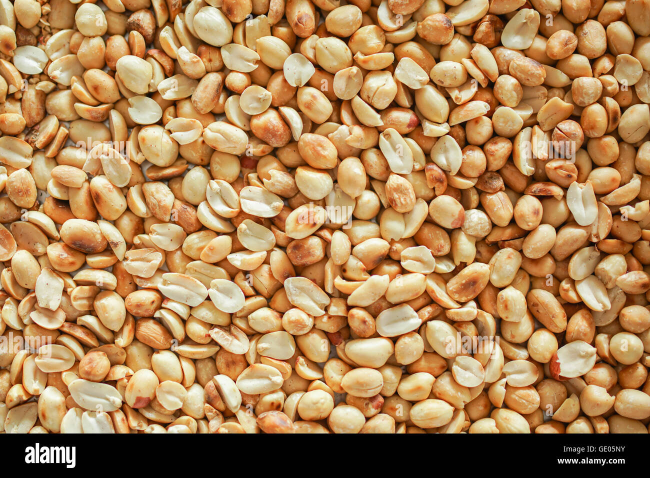 Gebratene Erdnüsse Stockfoto