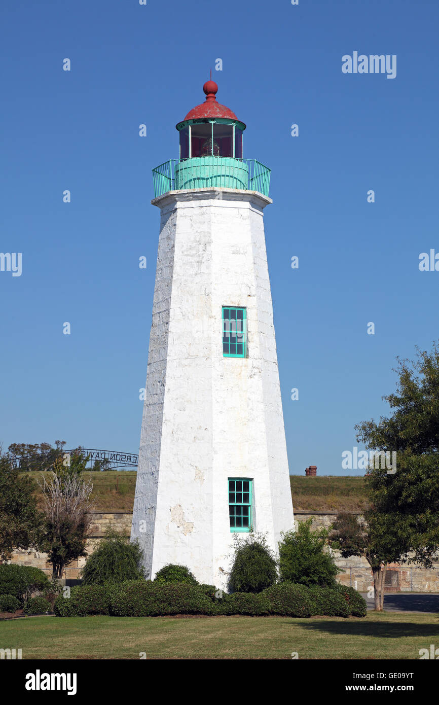 Geographie/Reisen, USA, Virginia, Hampton, alten Punkt Komfort Leuchtturm, gebaut 1802, Außenansicht, Additional-Rights - Clearance-Info - Not-Available Stockfoto
