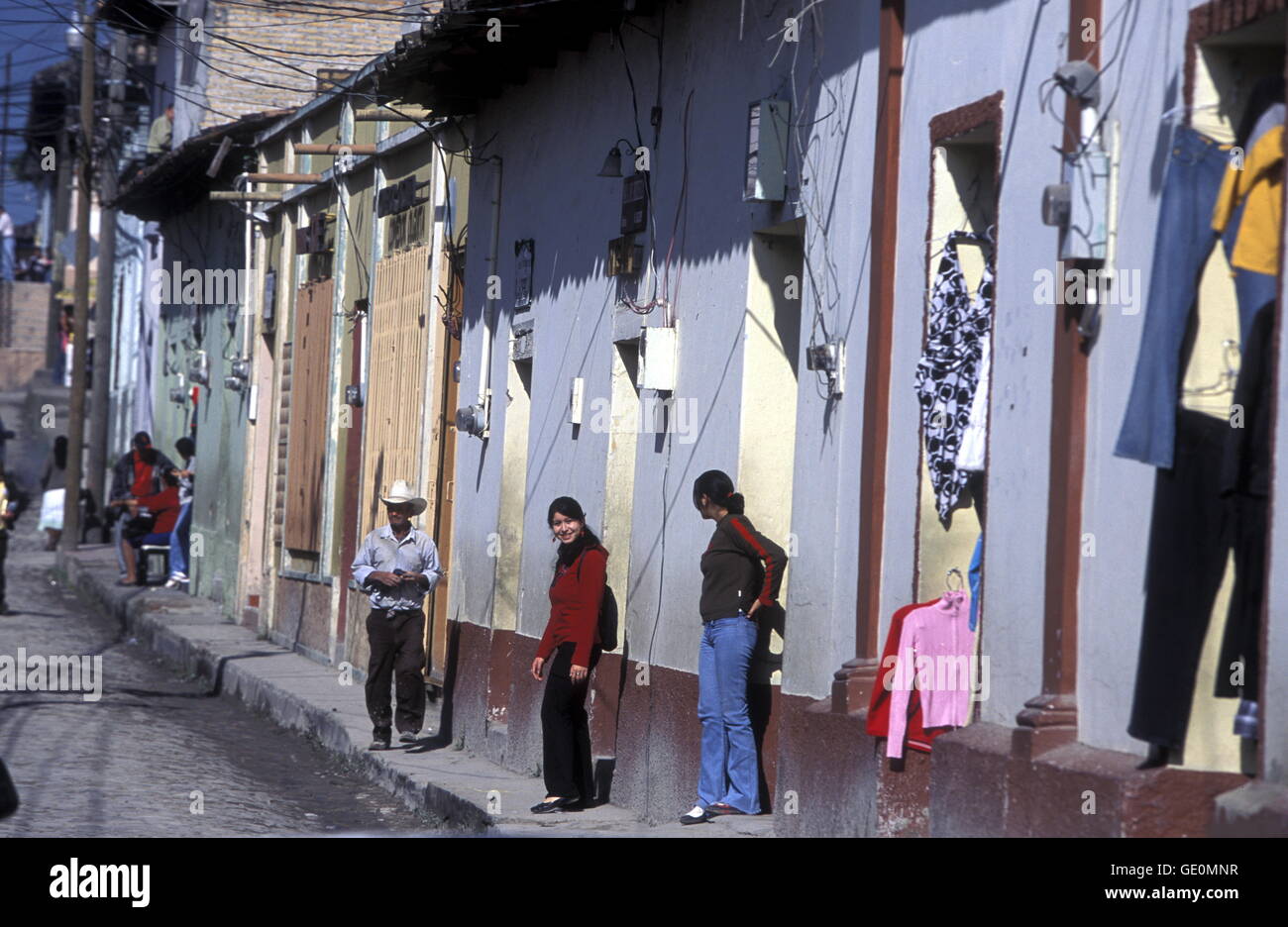Das Dorf von Santa Rosa de Copán in Honduras in Mittelamerika, Stockfoto