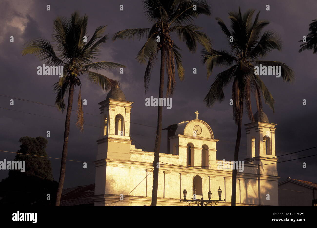 die Churchi n der Altstadt der Stadt Copán in Honduras in Mittelamerika Stockfoto