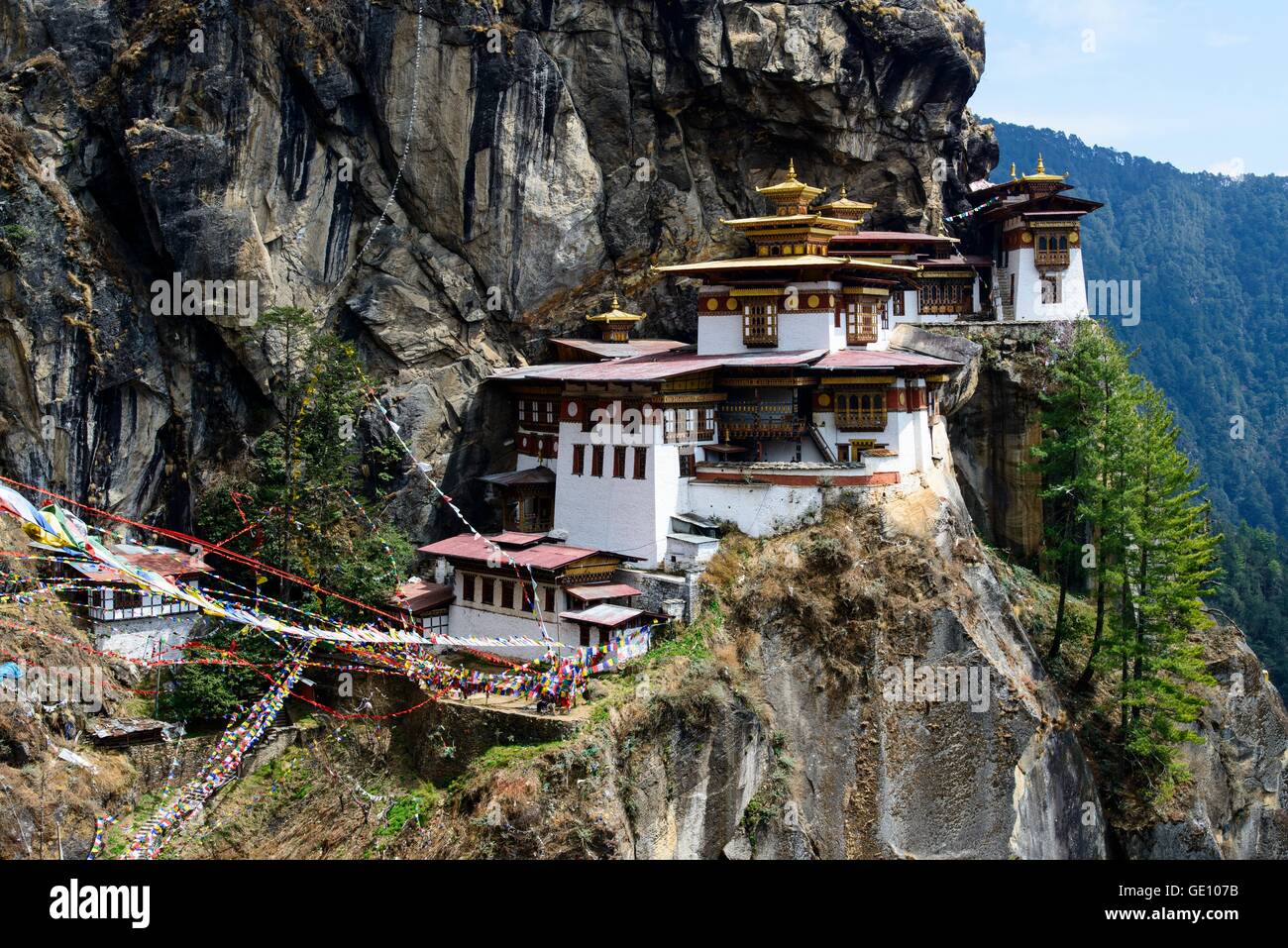 Geographie/Reisen, Bhutan, Paro, der Tiger Nest, Additional-Rights - Clearance-Info - Not-Available Stockfoto