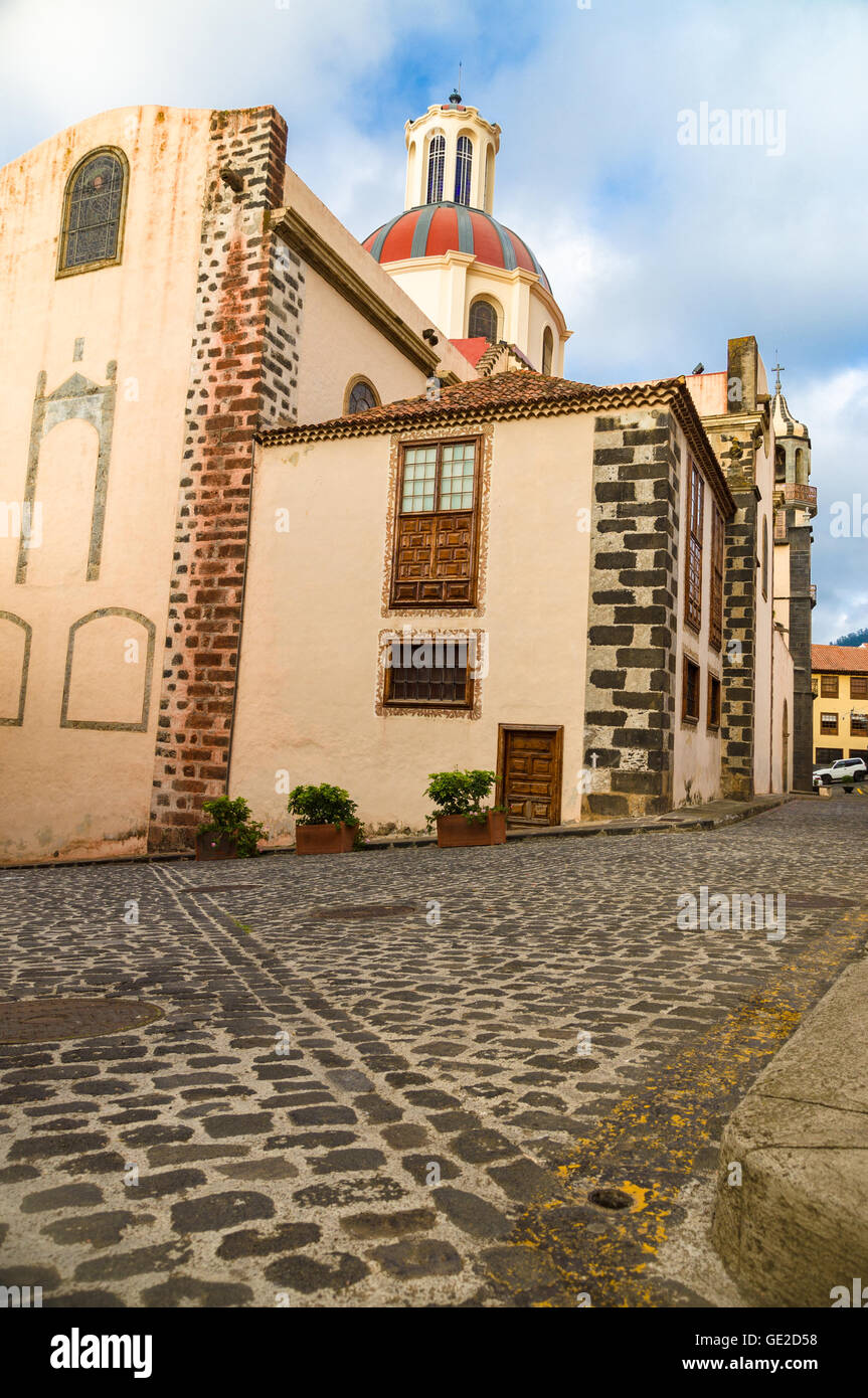 Iglesia De La Concepción, Barock-Kirche in La Orotava Stadt, Teneriffa, Kanarische Inseln, Spanien Stockfoto