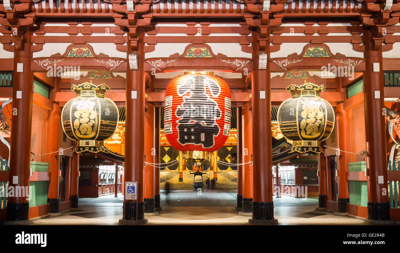 Tokio - Sensoji-Ji Tempel in Asakusa, Japan Stockfoto
