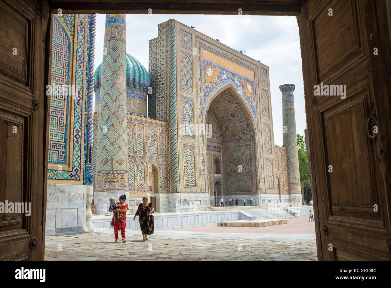 Sher-Dor Madrasah Stockfoto