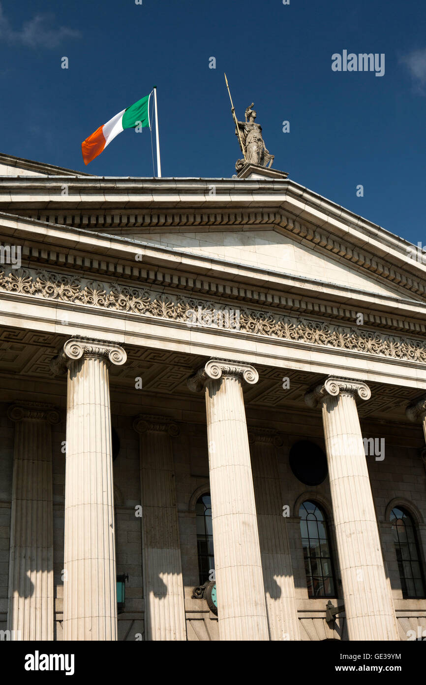 Irland, Dublin, O' Connell Street, GPO erstellen, Zentrum von 1916 Easter Rising Stockfoto