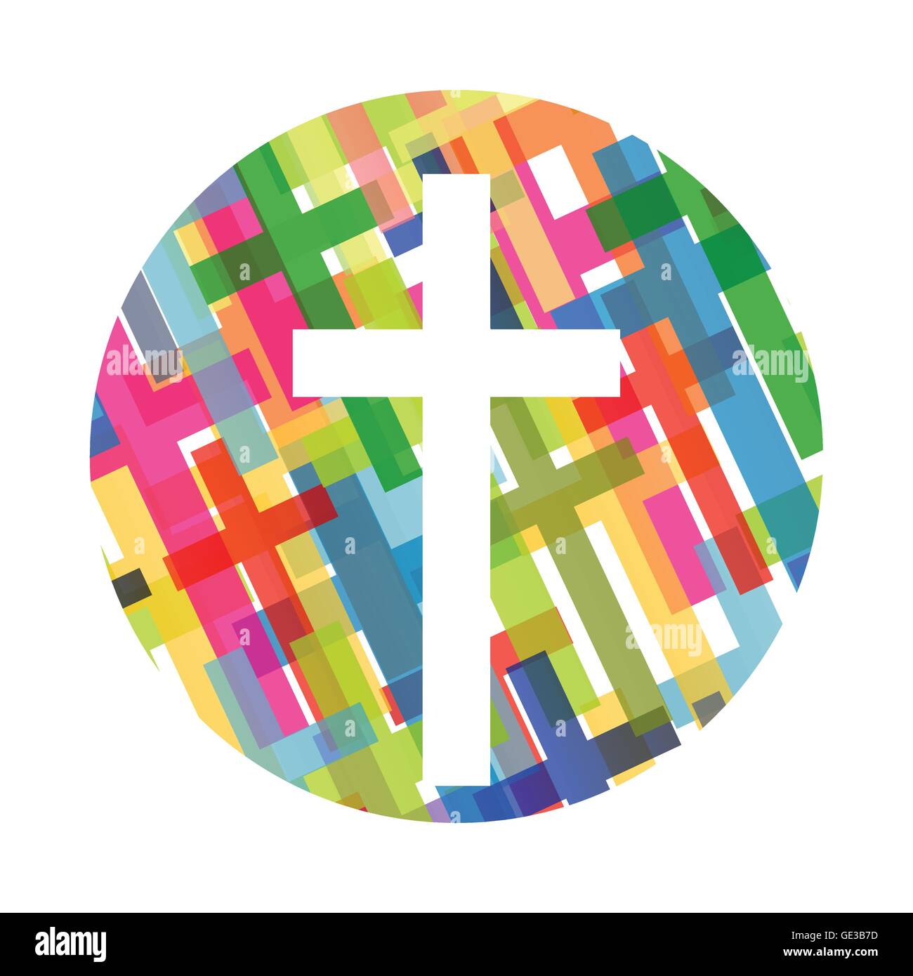 Das Christentum Religion cross Konzept abstrakten Hintergrund Vektor-illustration Stock Vektor