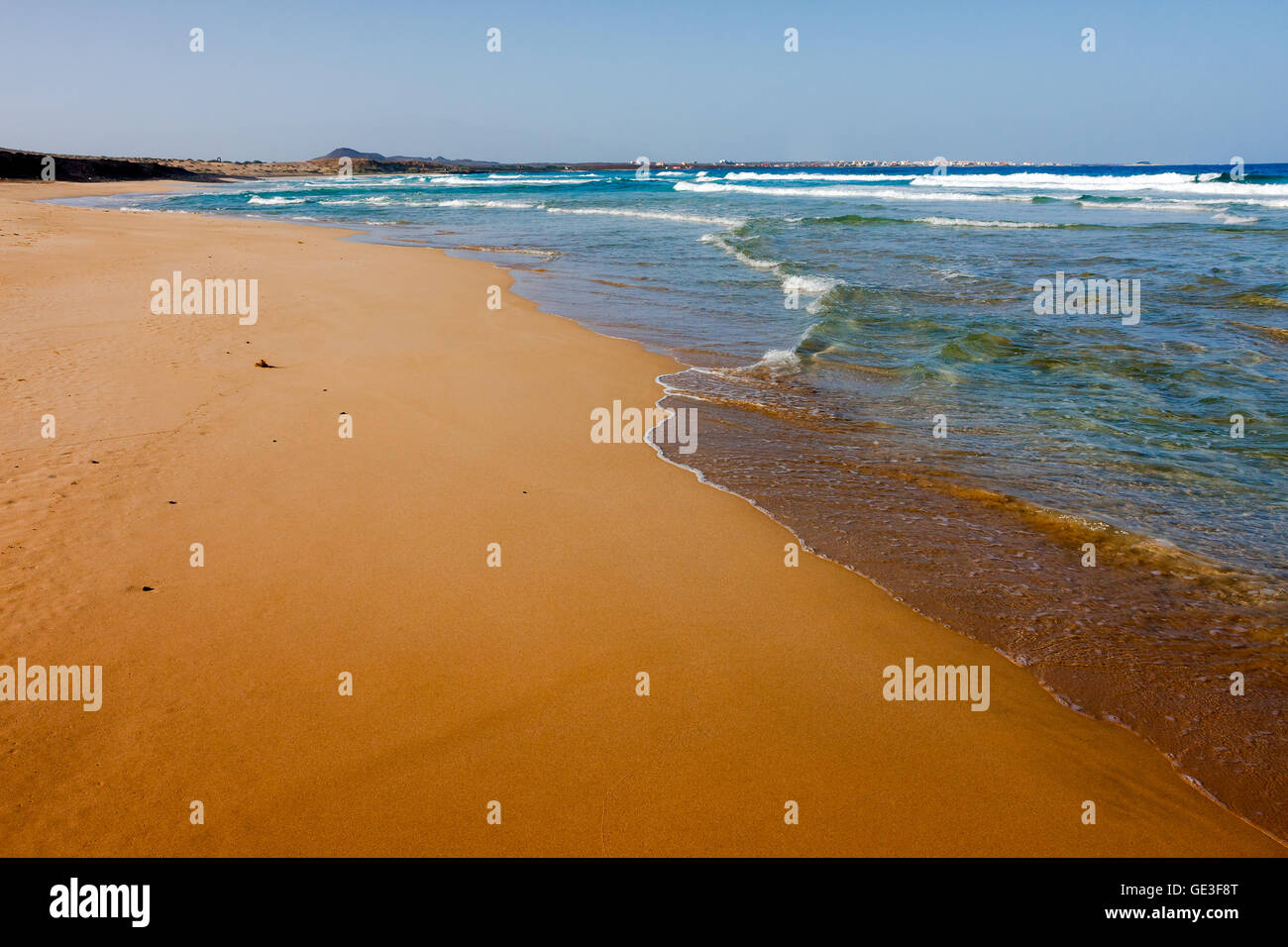 Praia Grande sandigen Strand in Kap Verde, Afrika Stockfoto
