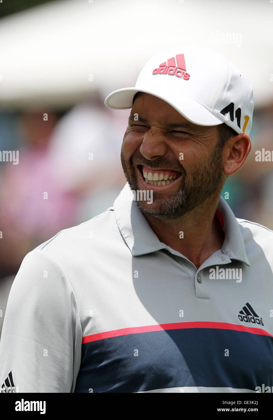 Sergio Garcia in die zweite Runde der AT&T 2016 Bryon Nelson Golf Turnier auf das Four Seasons Resort und Club Dallas in Las Colinas in Irving, Texas. 20. Mai 2016. Bildnachweis: mpi34/MediaPunch Stockfoto