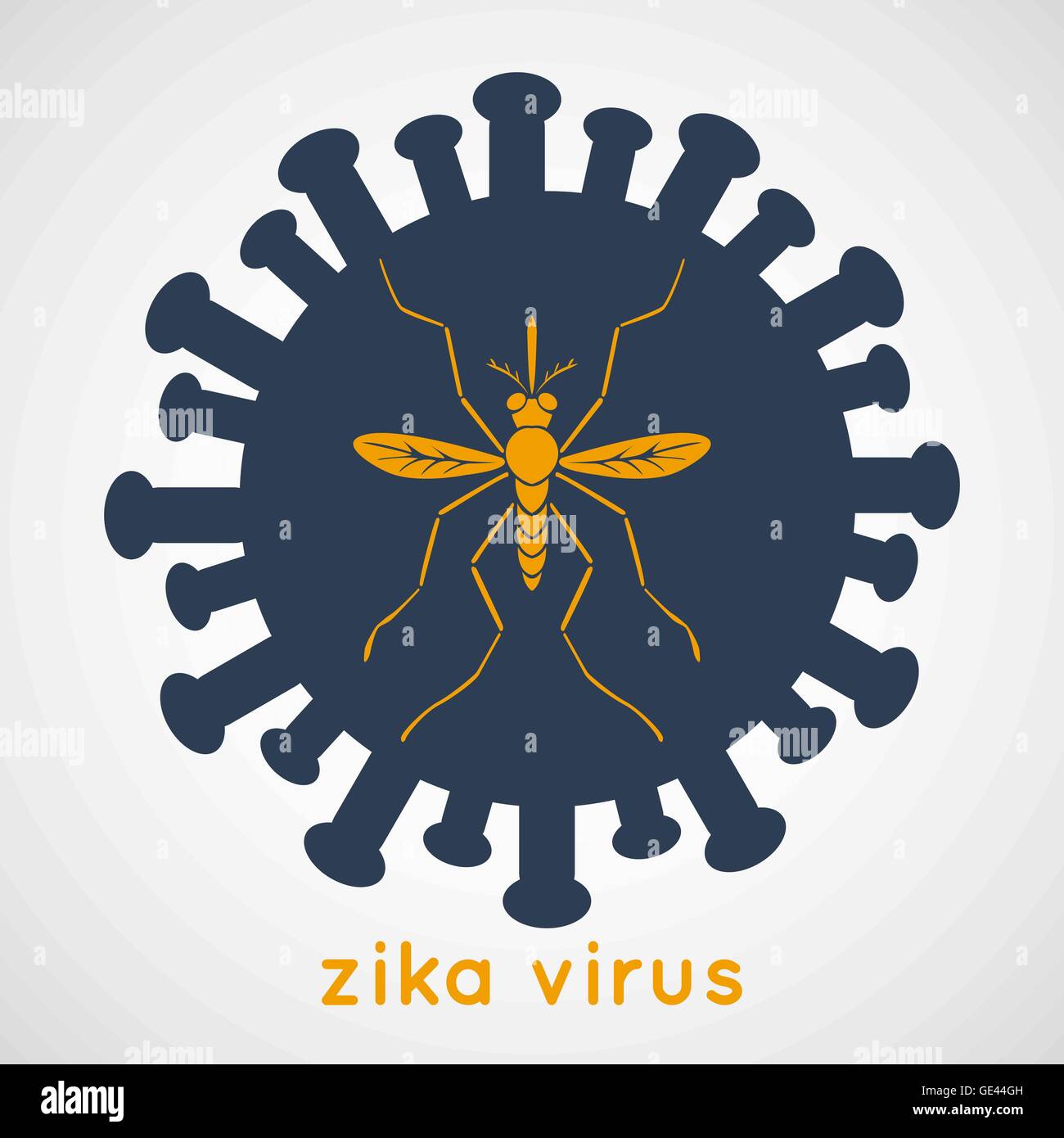 Zika Virus Vektor Stock Vektor