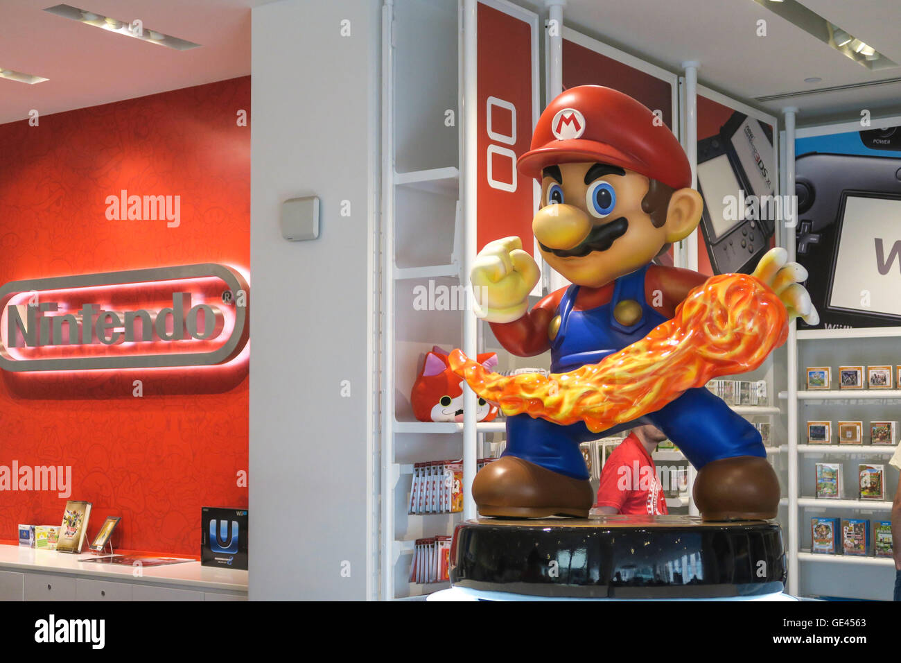 Nintendo New York Store Interieur, Rockefeller Center, NYC, USA Stockfoto