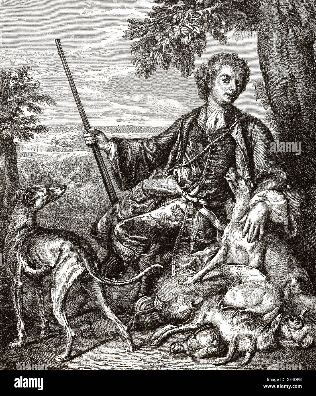 Alexandre-François Desportes, 1661-1743, ein französischer Maler und dekorative designer Stockfoto