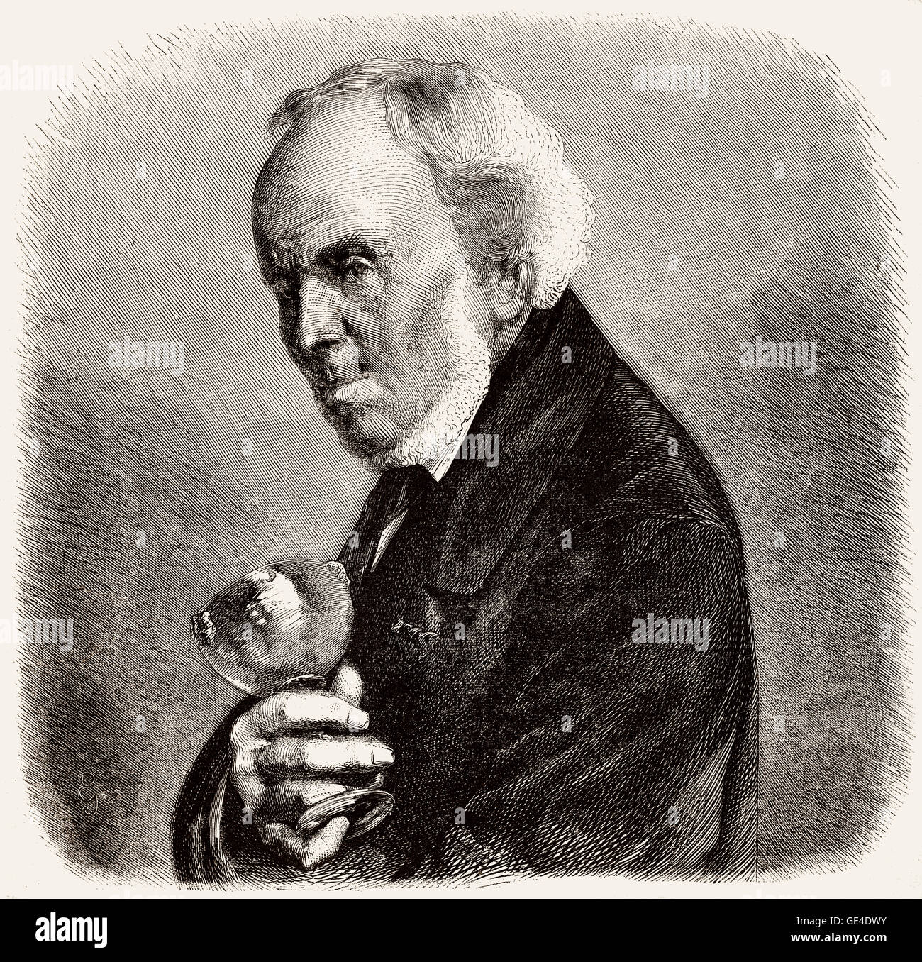 Denis Wunsch Riocreux, 1791-1872, Designer und Maler des französischen Porzellans, der erste Kurator für das nationale Museum von Sèvres Stockfoto